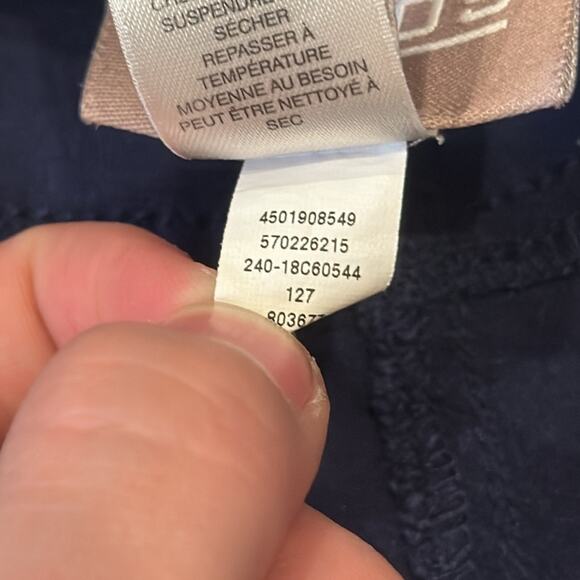 Chico's Women's Stretch Capri Pants Navy Size XL/16 - Picture 8 of 9